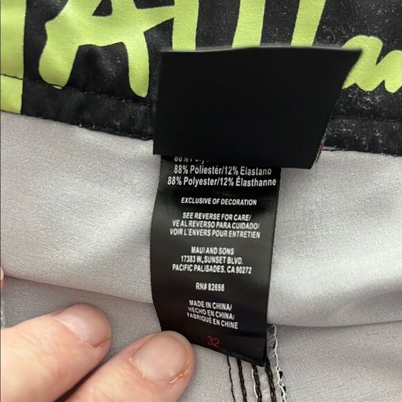 Maui and Sons Men's Brown Swim Shorts - Picture 8 of 8